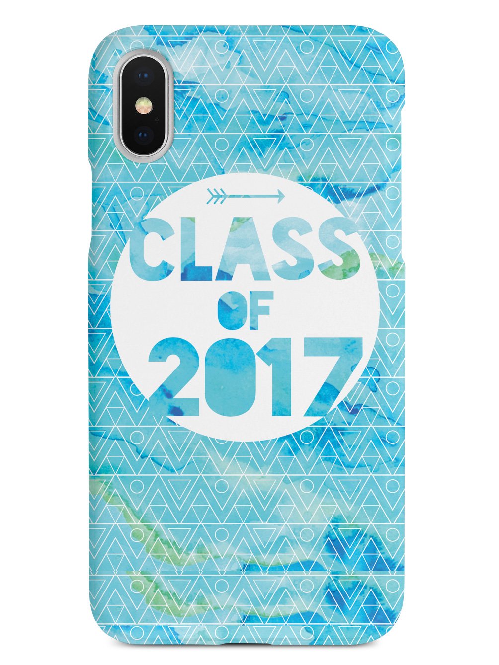 Class of 2017 - Blue Watercolor Case - pipercleo.com