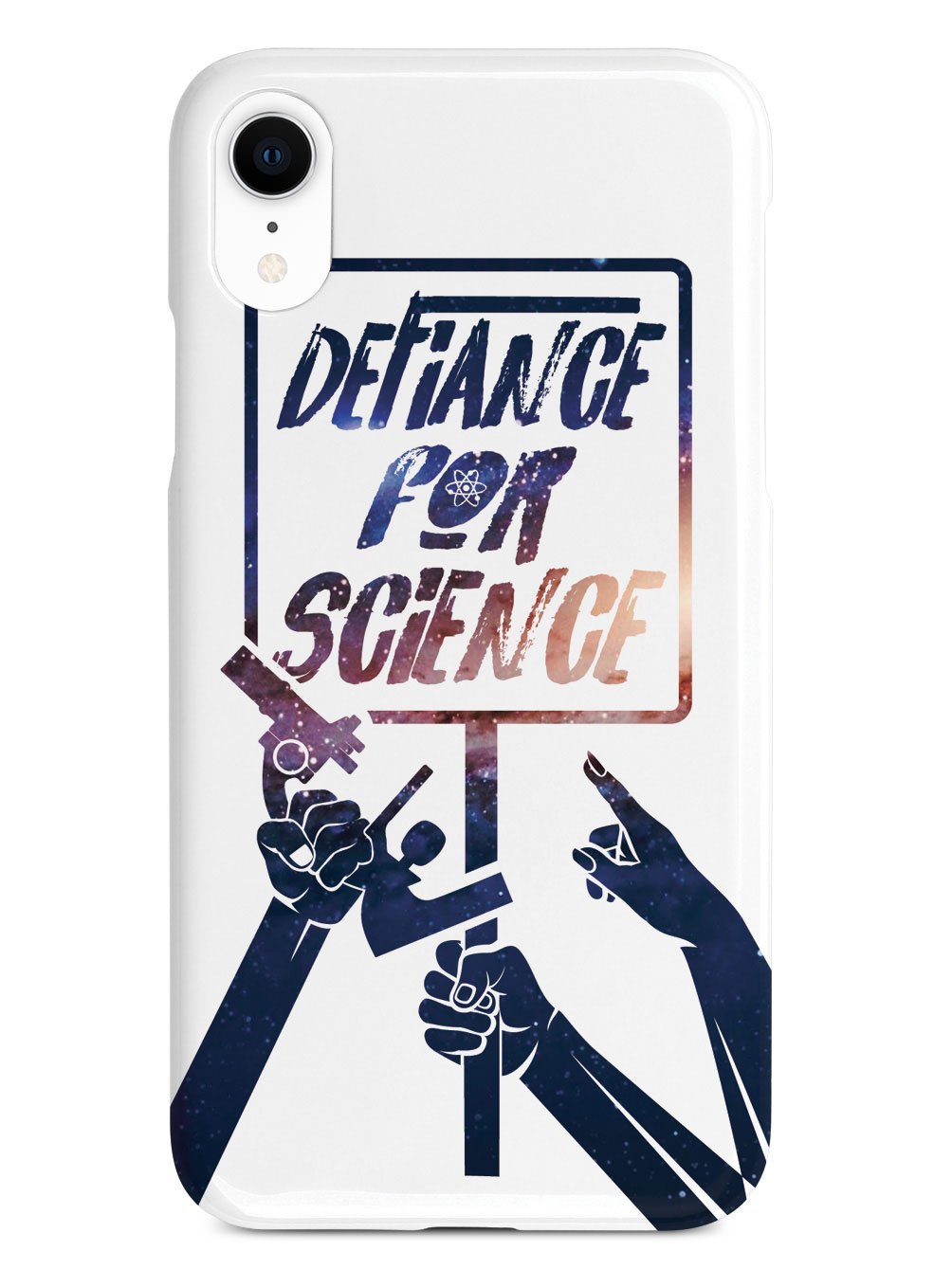 Defiance For Science - Space Background - White Case - pipercleo.com